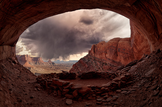 Обои картинки фото природа, горы, пещера, скалы