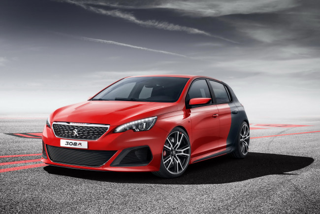 Обои картинки фото 2013 peugeot 308 r, автомобили, peugeot, тюнинг, красный