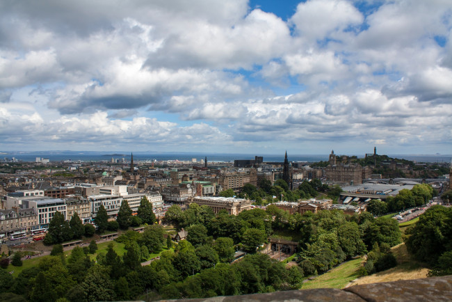 Обои картинки фото города, эдинбург , шотландия, панорама