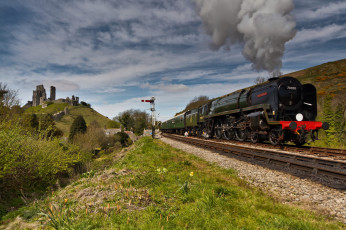 Картинка техника паровозы паровоз рельсы дорога железная