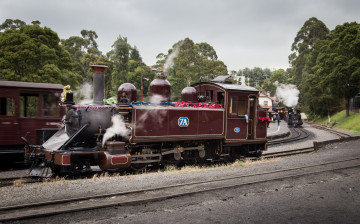 Картинка техника паровозы дорога паровоз рельсы железная