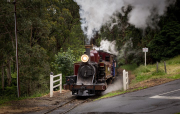 Картинка техника паровозы рельсы дорога паровоз железная