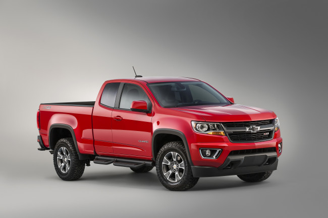 Обои картинки фото 2015 chevrolet colorado trail boss edition, автомобили, chevrolet, colorado, красный, металлик