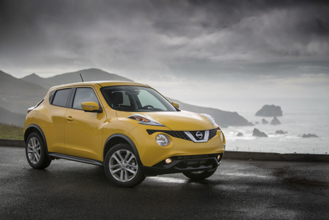 Обои картинки фото 2015 nissan juke, автомобили, nissan, datsun, juke, желтый, металлик