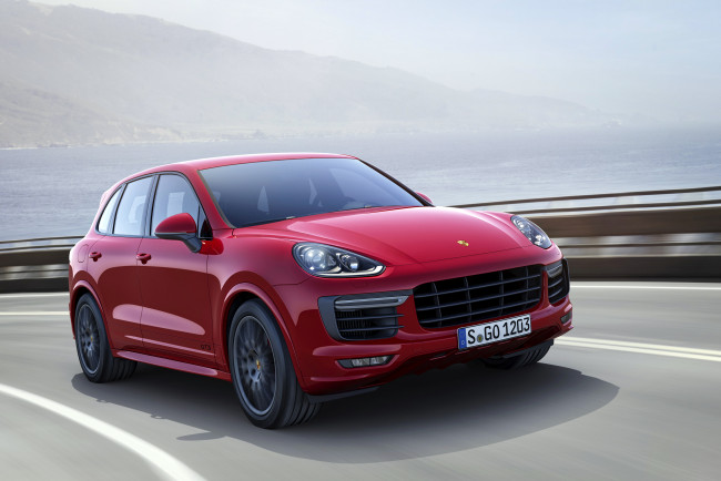 Обои картинки фото 2015 porsche cayenne gts 4, автомобили, porsche, cayenne, красный, металлик