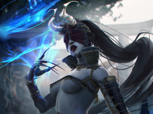 Картинка фэнтези демоны демоница эротика арт фантастика когти рога