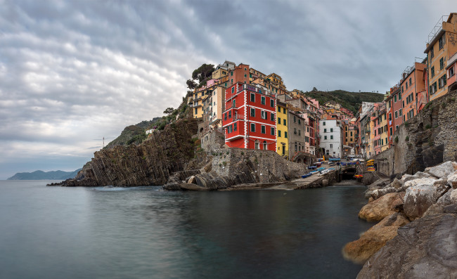 Обои картинки фото parco nazionale delle cinque terre,  italia, города, - панорамы, поселок, побережье