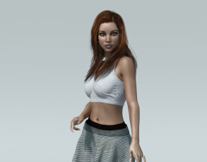 Картинка 3д+графика люди+ people фон взгляд девушка