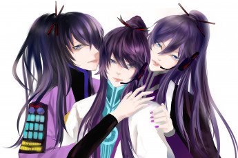 Картинка аниме vocaloid трое
