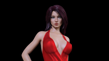Картинка 3д+графика люди+ people девушка взгляд фон