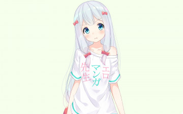 Картинка аниме eromanga-sensei девушка взгляд фон