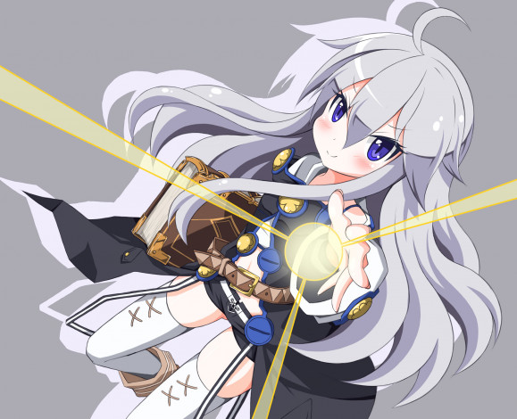 Обои картинки фото grimoire of zero, аниме, фон, взгляд, девушка