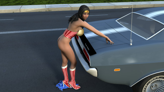 Обои картинки фото 3д графика, люди-авто, мото , people- car ,  moto, взгляд, девушка, фон