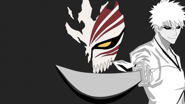 Обои картинки фото аниме, bleach, kurosaki, ichigo