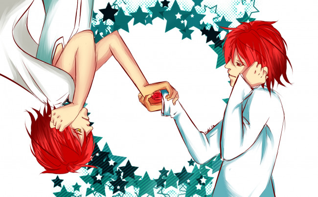 Обои картинки фото аниме, kuroko no baske, двое