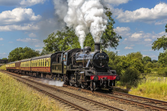 Картинка техника паровозы локомотив состав