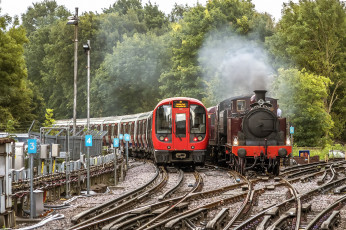 Картинка техника паровозы локомотив состав