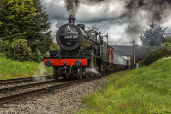 Картинка техника паровозы состав локомотив