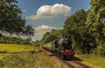 Картинка техника паровозы локомотив состав