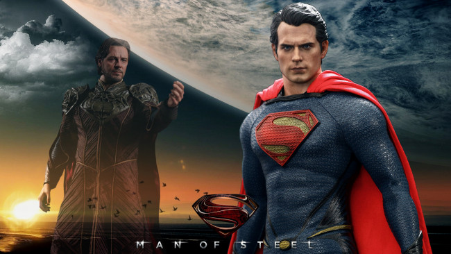 Обои картинки фото кино фильмы, man of steel, мужчины, фон, взгляд, униформа