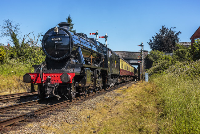 Обои картинки фото техника, паровозы, локомотив, состав