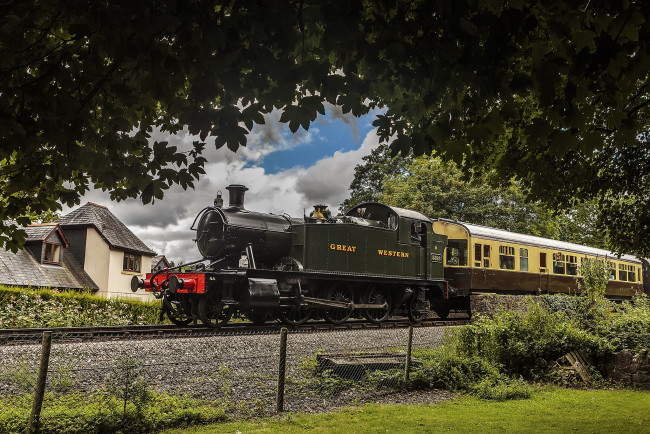 Обои картинки фото техника, паровозы, локомотив, состав