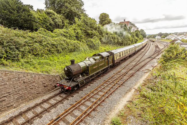 Обои картинки фото техника, паровозы, локомотив, состав