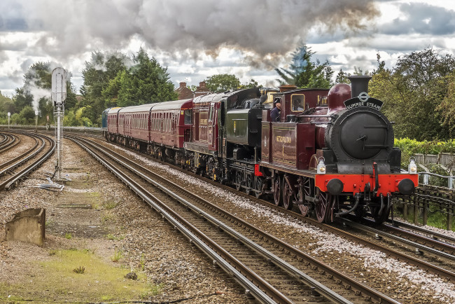 Обои картинки фото техника, паровозы, локомотив, состав