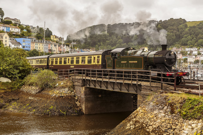 Обои картинки фото техника, паровозы, локомотив, состав