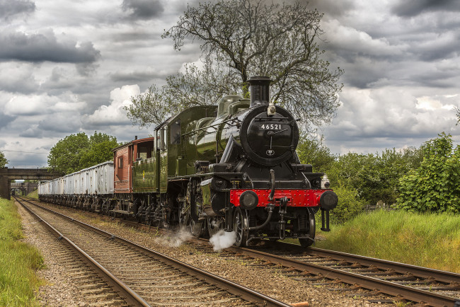 Обои картинки фото техника, паровозы, состав, локомотив