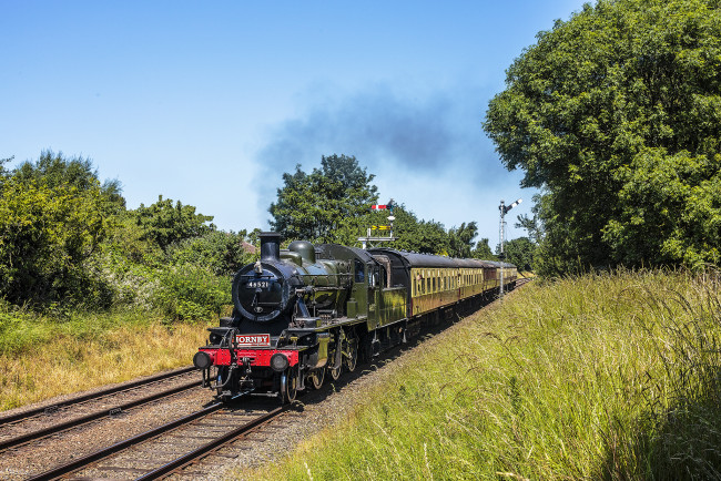 Обои картинки фото техника, паровозы, состав, локомотив