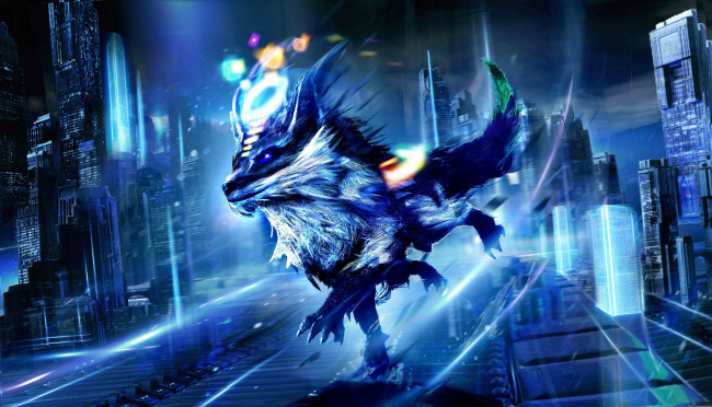 Обои картинки фото фэнтези, оборотни, волк