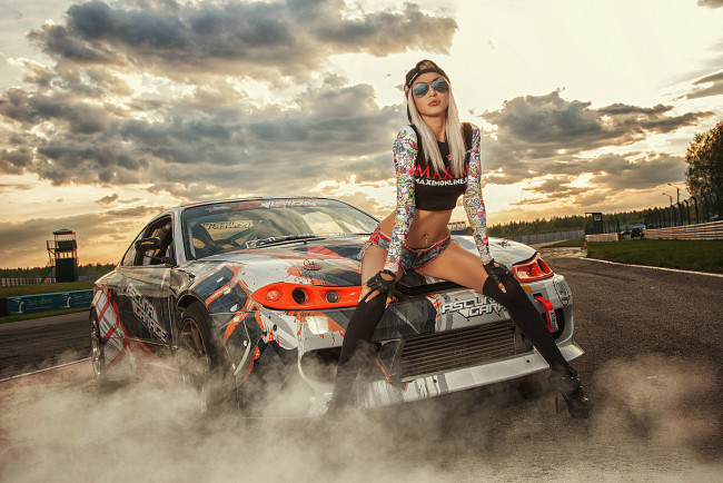 Обои картинки фото автомобили, -авто с девушками, красивая, девушка