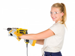 Картинка девушки -+блондинки +светловолосые блондинка дрель