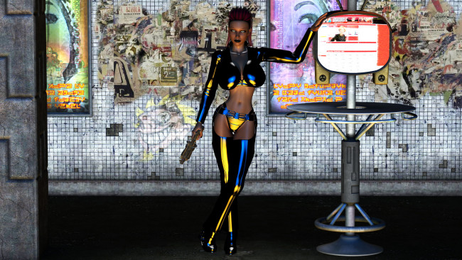 Обои картинки фото 3д графика, фантазия , fantasy, девушка, фон, взгляд, униформа