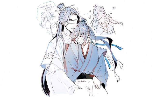 Обои картинки фото аниме, mo dao zu shi, the, untamed, неукротимый, повелитель, чэньцин, мосян, тунсю, mo, dao, zu, shi, магистр, дьявольского, культа