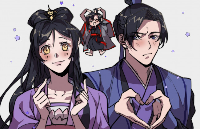 Обои картинки фото аниме, mo dao zu shi, the, untamed, неукротимый, повелитель, чэньцин, мосян, тунсю, mo, dao, zu, shi, магистр, дьявольского, культа