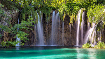 Картинка plitvice+lakes+national+park croatia природа водопады plitvice lakes national park