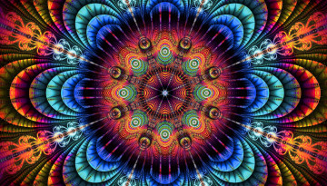 Картинка 3д+графика цветы+ flowers цветок узор