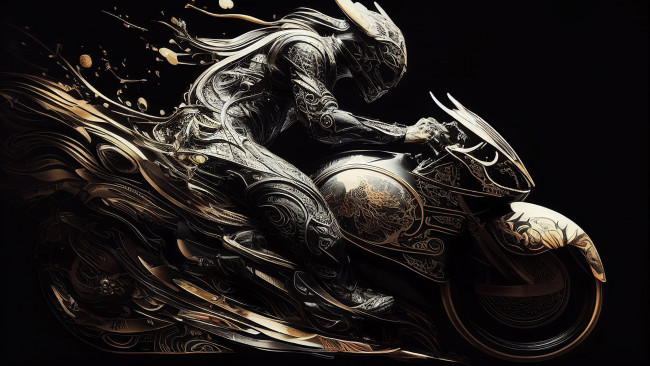 Обои картинки фото фэнтези, транспортные средства, мотоцикл