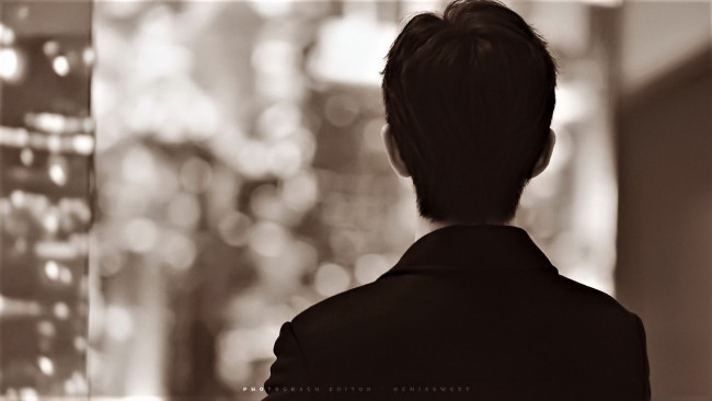 Обои картинки фото мужчины, xiao zhan, актер, спина