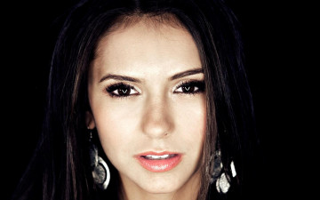 обоя девушки, nina dobrev, актриса, шатенка, лицо