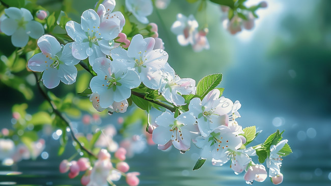 Обои картинки фото разное, компьютерный дизайн, весна, цветы