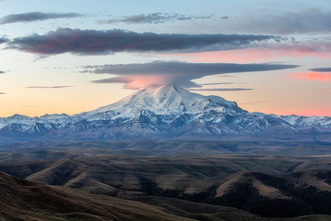 Обои картинки фото природа, горы, снег, облака