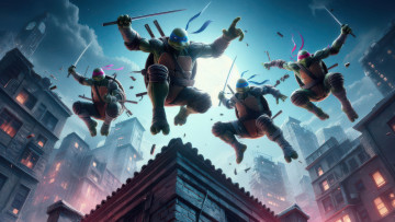 Картинка 3д 3д+графика мультфильмы +кино +видео+игры tmnt
