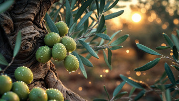 Картинка 3д+графика природа+ nature оливки