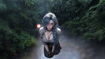 обоя видео игры, league of legends, джинкс