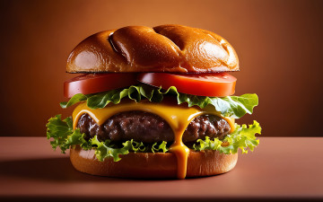Картинка 3д+графика еда- food гамбургер