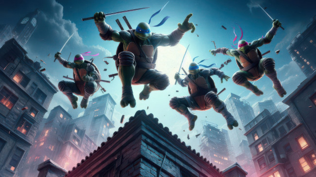 Обои картинки фото 3д, 3д графика, мультфильмы,  кино,  видео игры, tmnt
