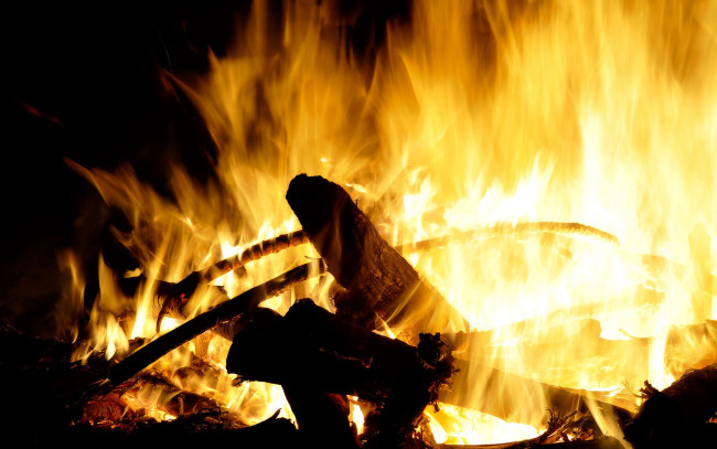 Обои картинки фото природа, огонь, дрова, пламя, костер